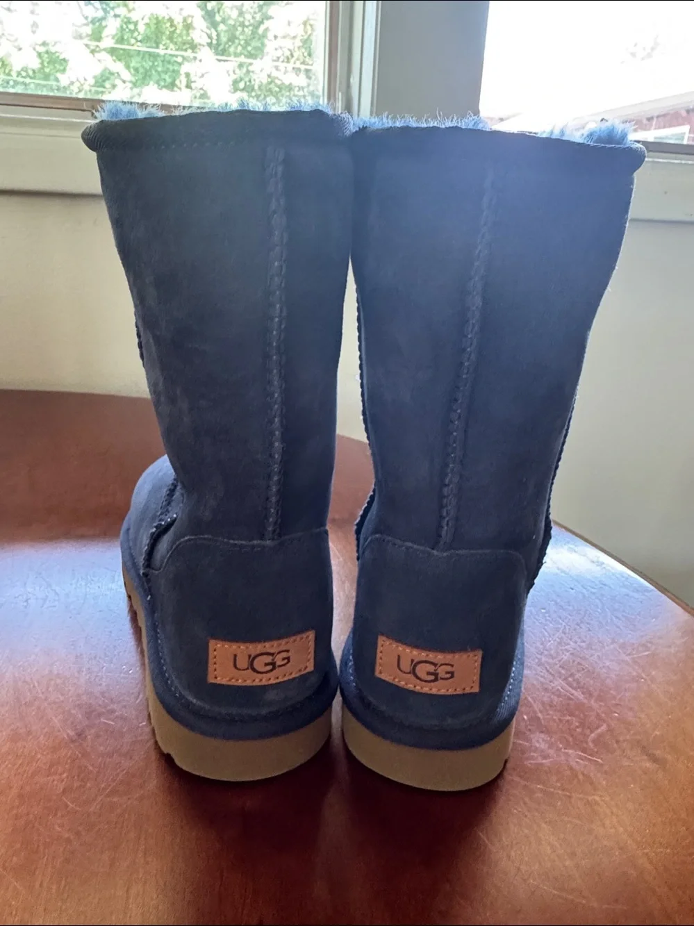 UGG Classic Short II boots. Shearling Winter Boots - Slate Blue Never worn